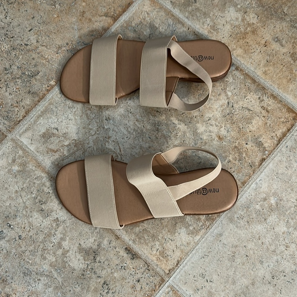 Women's Cream Sandals by NEW ATTITUDE! “BUNDLE US!” - Picture 6 of 7